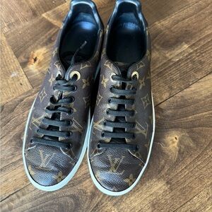 Louis Vuitton Dark Brown Monogram Sneakers